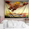 Custom Name Clash of Clans Print Tapestry, Backdrop, Easy Setup, Ideal for Bedroom, Office & Living Room, with Aesthetic Wall Hanging Decor.