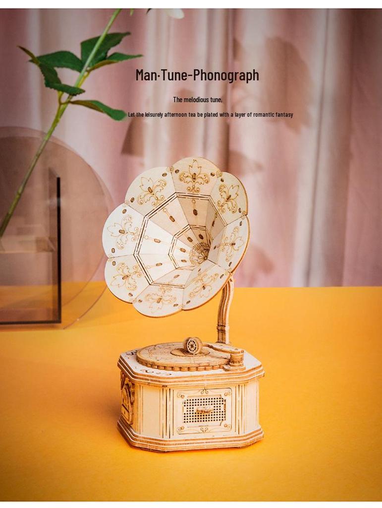 Rorate Rolai 3D Деревянный Пазл - Ручная Работа Настольное Украшение и Развивающая Игрушка