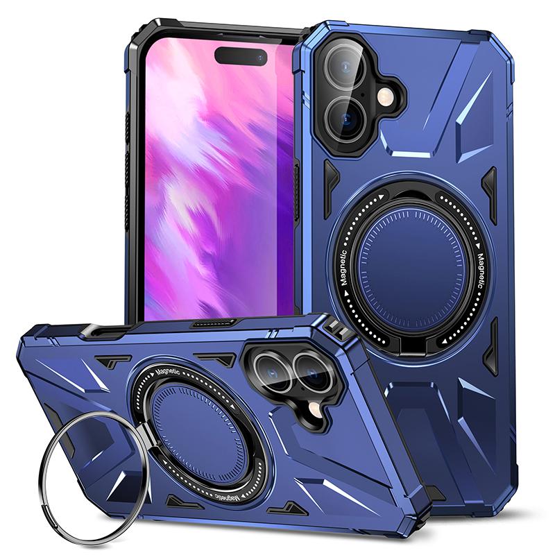 Case For iPhone 16 Pro Max Plus Built Kickstand Shockproof Protective Phone Military Grade Drop Ring Tested Cover
