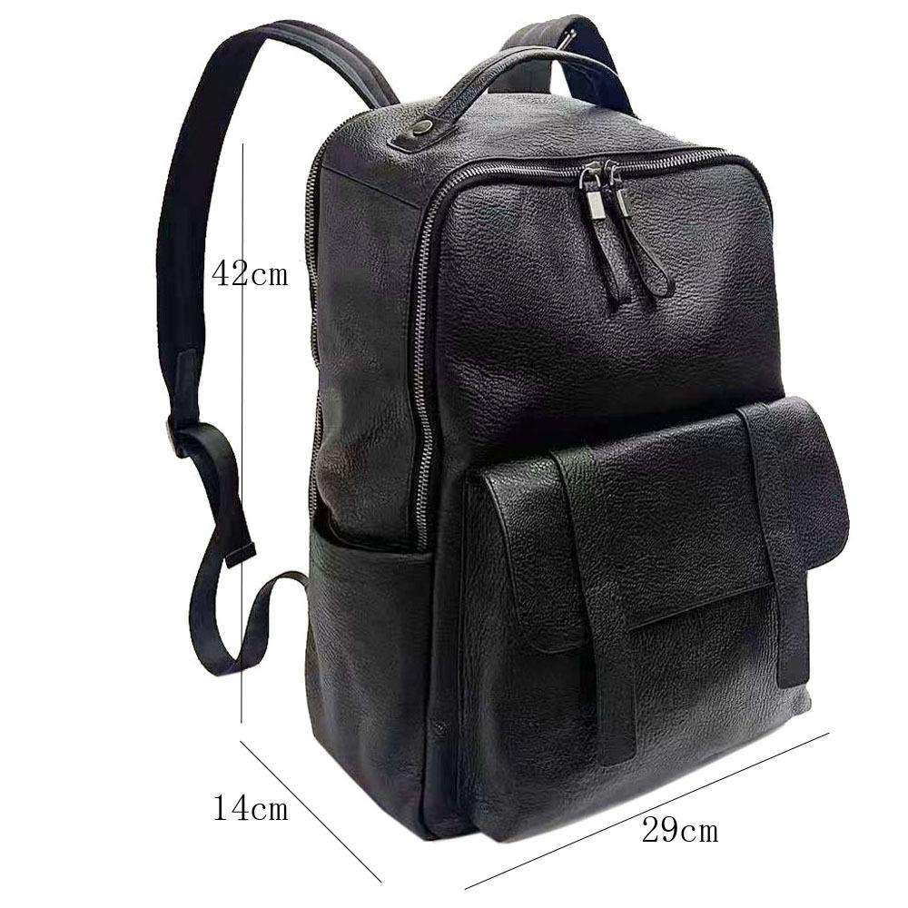 Мужской рюкзак Wind All Leather, деловая сумка для планшета 14 дюймов, большая вместительная дорожная сумка