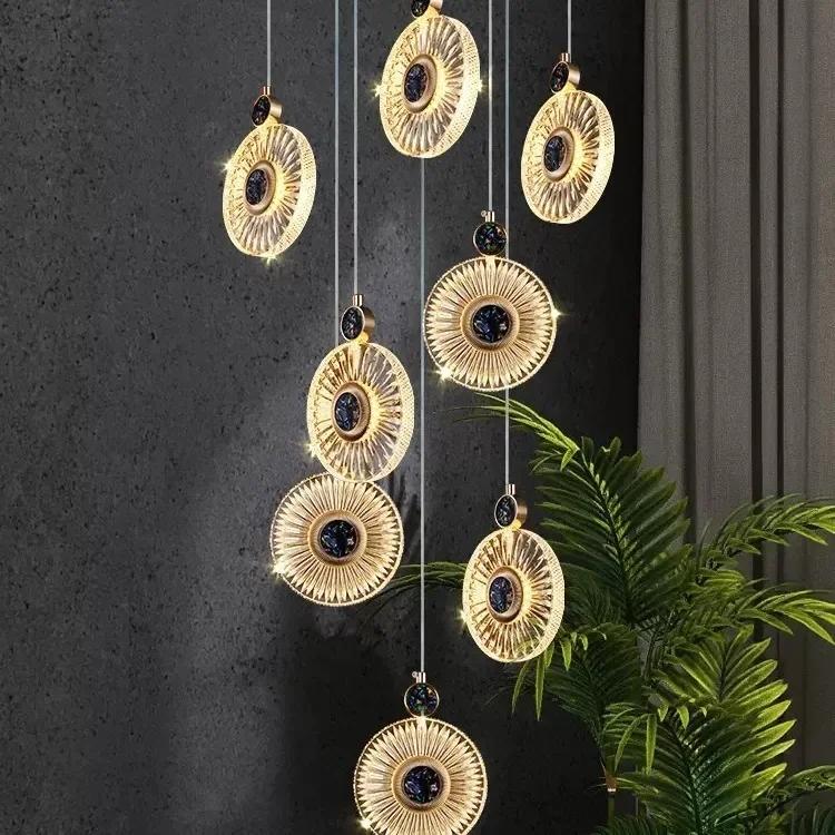 Nordic Home Decor Подвесной светильник для столовой Освещение в помещении Хрустальный светильник Подвесной светильник Люстра Лампы для гостиной