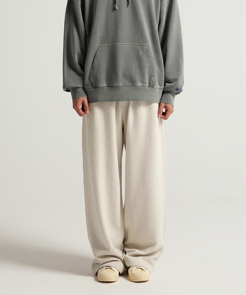 CHAMPION C-Logo Wide Fit Sweatpants Oatmeal