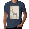 Christmas Giraffe Tshirt Streetwear Print Tee Shirt