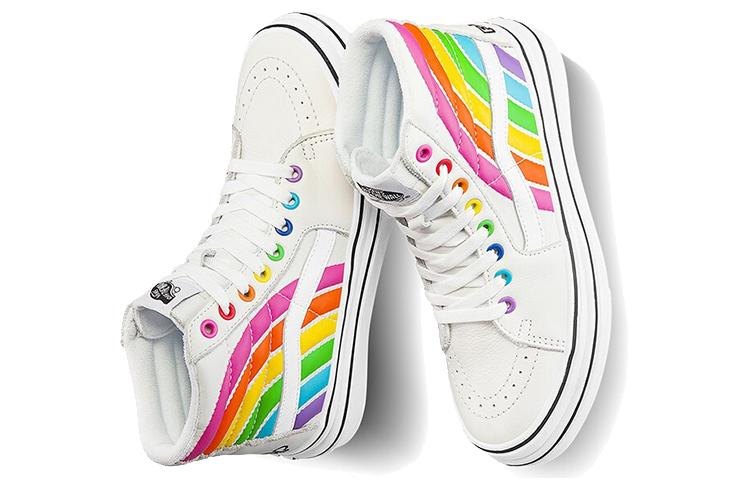 Sk8 Flour Shop x Sk8 Super ComfyCush Vans-Hi 'Радуга' VN0A54EU2N7