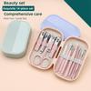 14 Piece Portable Nail Clippers Stainless Steel Ear Digging Spoon Manicure & Pedicure Set Household