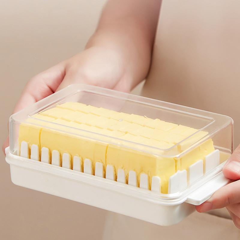 Коробка для резки масла Резак для масла Холодильник Контейнер для хранения продуктов Уплотнение с крышкой Коробка для разделения масла Коробка для хранения