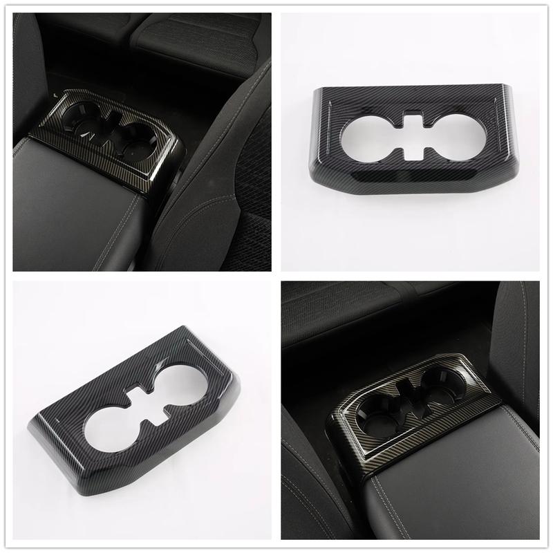 For Ford F-150 F150 Gear Shift Panel Front Center Storage Cover Water Cup Frame Trim Interior Car Styling Accessories