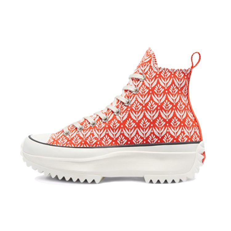 Converse Run Star Hike High Summer Spirit - Bright Poppy Men Sneakers Red Egret Black 171922C