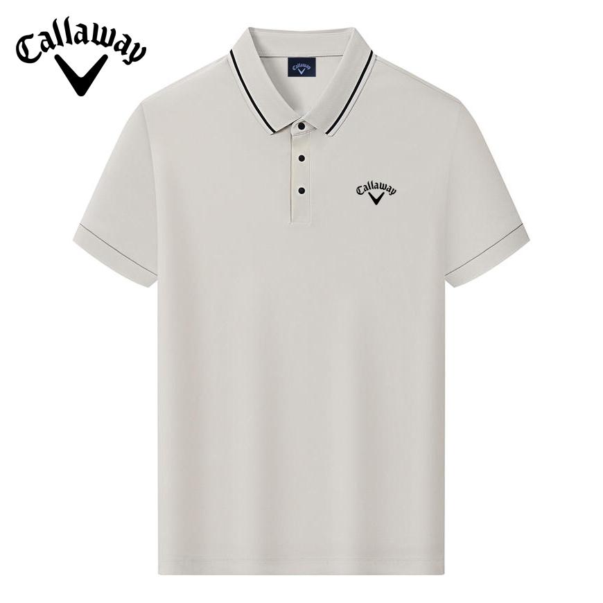Callaway 2025 Летняя вышивка Высокое качество Гольф Досуг Спорт Стиль Солнцезащитный антибактериальный поло рубашка