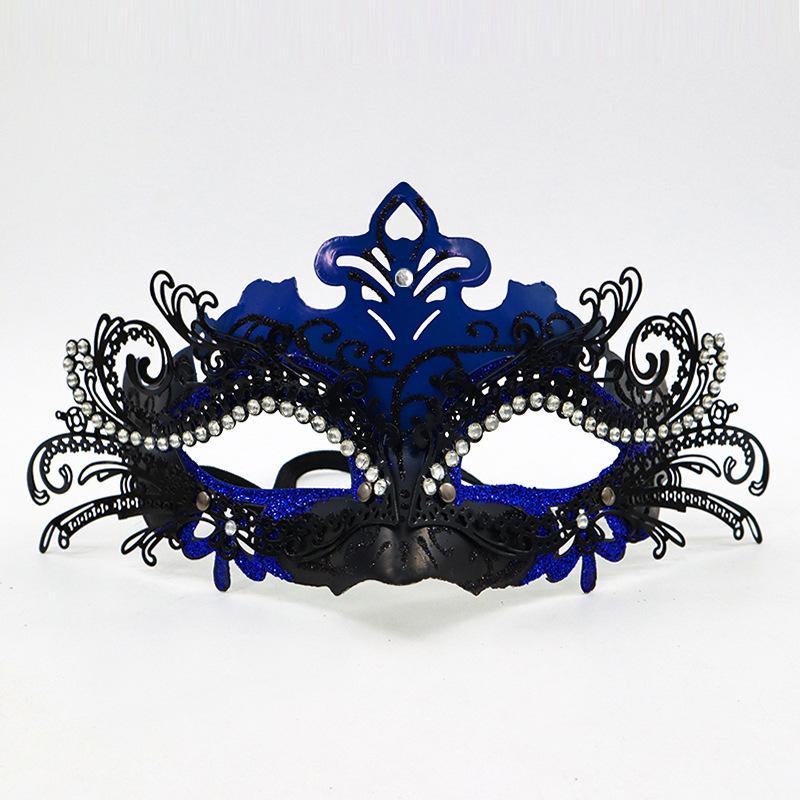 Diamond-encrusted half-face mask, Halloween costume prop for masquerade balls TK High-end Halloween mask for the face