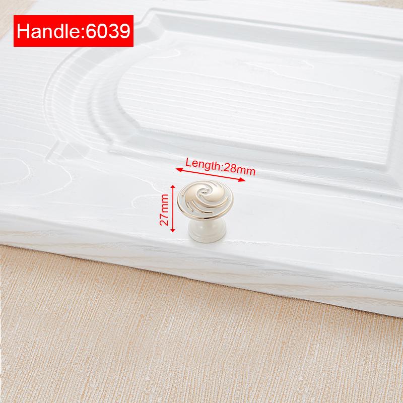 NAIERDI Zinc Aolly Ivory White Cabinet Handles Kitchen Cupboard Door Pulls Drawer Knobs European Fashion Furniture Handle