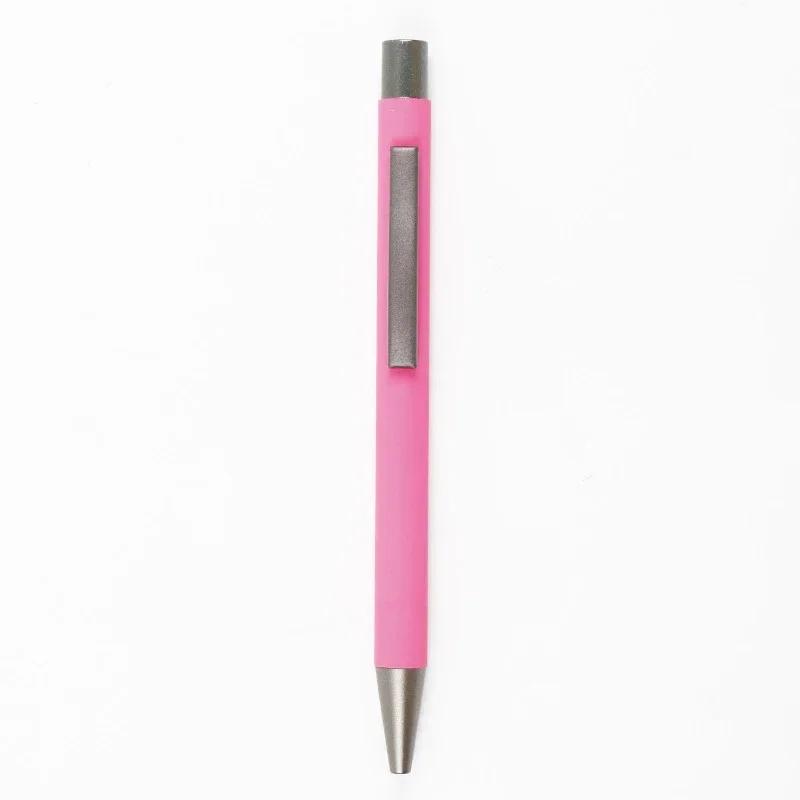 20-200 Pens Wholesale Metal Ballpoint Pen Advertising Pen Rubber Texture Custom Logo Text Laser Engraving Customizable Name Logo
