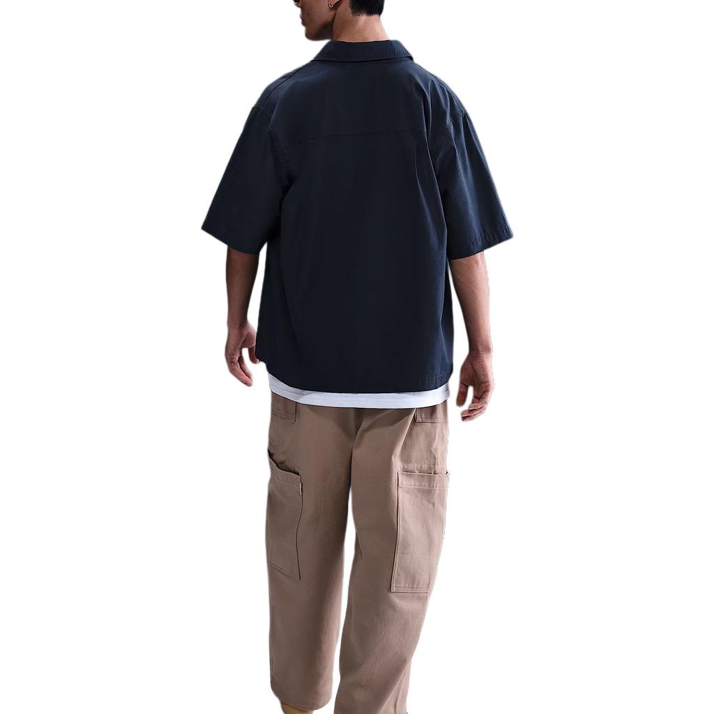 Nike Клубная мода Удобная Трендовая Простая Футболка с коротким рукавом Мужские рубашки Обсидиан HJ2030451