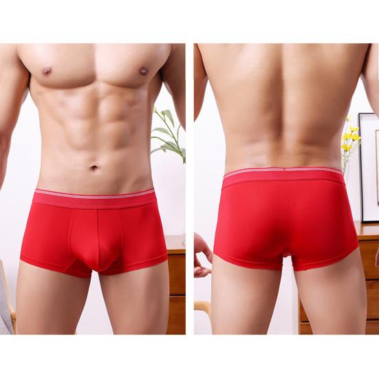 Мужские трусы-боксеры, эластичные, средней талии, U-образные, 3D, шорты, удобные, повседневная одежда