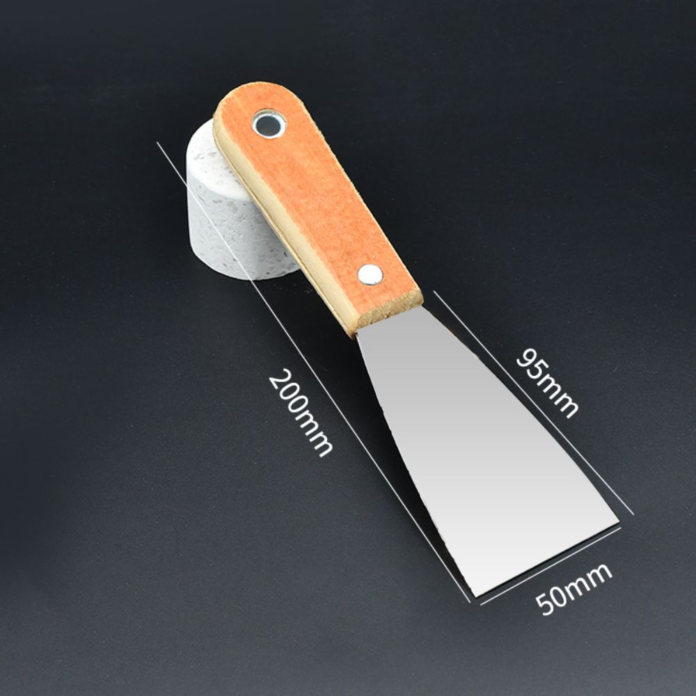 Non-slip Handle Cleaning Scraper Stainless Steel Cleaning Trowel Easy Use Paint Tools Industrial