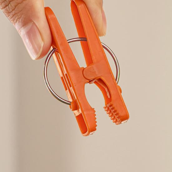 Clothes Drying Rack Multiple Clips Foldable Wall-Mounted Strong Load Bearing Windproof Hanger Drying Clip Household Supplies