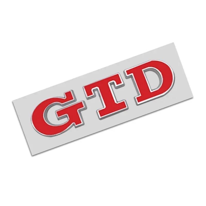 GTD Emblem 3D Metal Car Sticker Tailgate Badge Sticker Decal For Volkswagen VW Polo Golf 5 6 7 Passat Scirocco GTD Accessories HS5