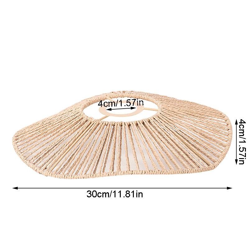 1 шт. Аксессуар Сделай сам Бытовой Чехол Украшение Креативное Украшение Ретро Имитация Ротанга Высокое Качество Пасторальный Стиль Абажур