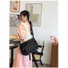 High Capacity Retro Canvas Bag Unisex Style Perfect For Daily Use With Zipper Closure