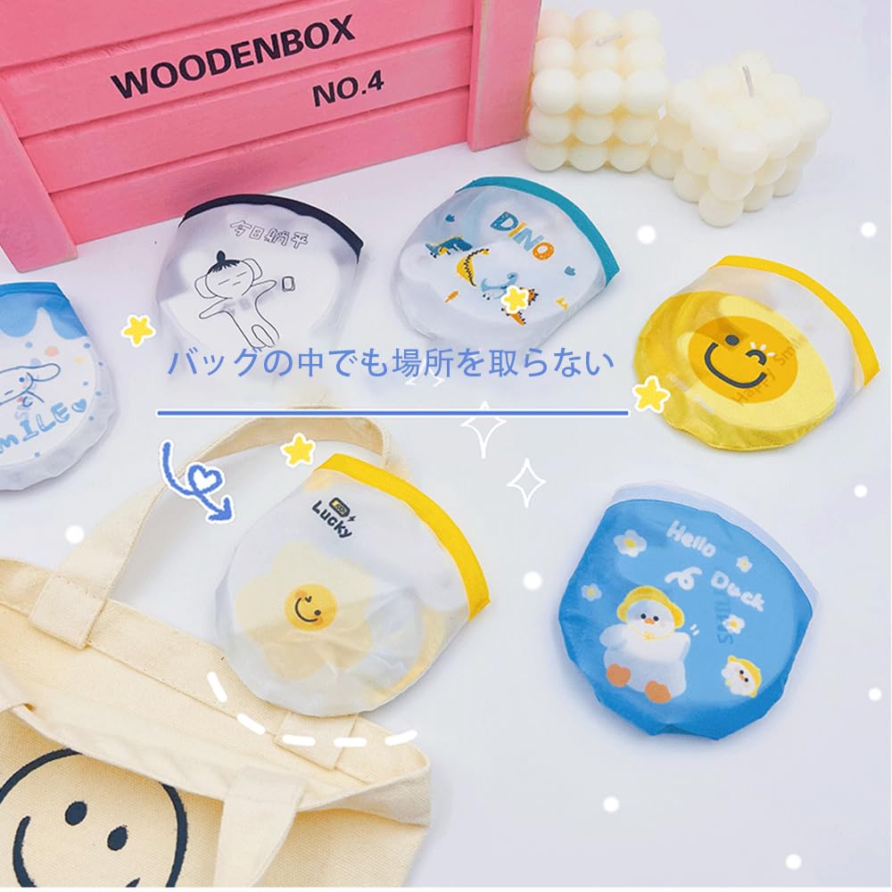 VIVIZHWH Складной Милый Складной Летний Милый Круглый Легкий Идеально подходит для фейерверков и Набор из 3 вееров, Дизайны, Сверхлегкий, Ручка, Мини, Веер,