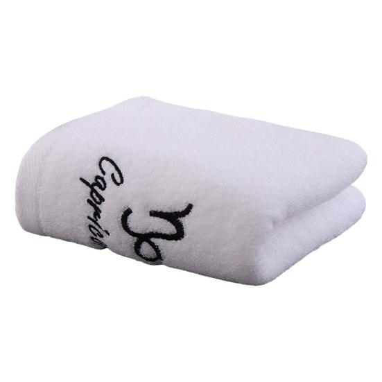 Shower Towel Thickened Lint-free Letters Embroidery Highly Absorbent Soft Cotton Face Towel Washroom