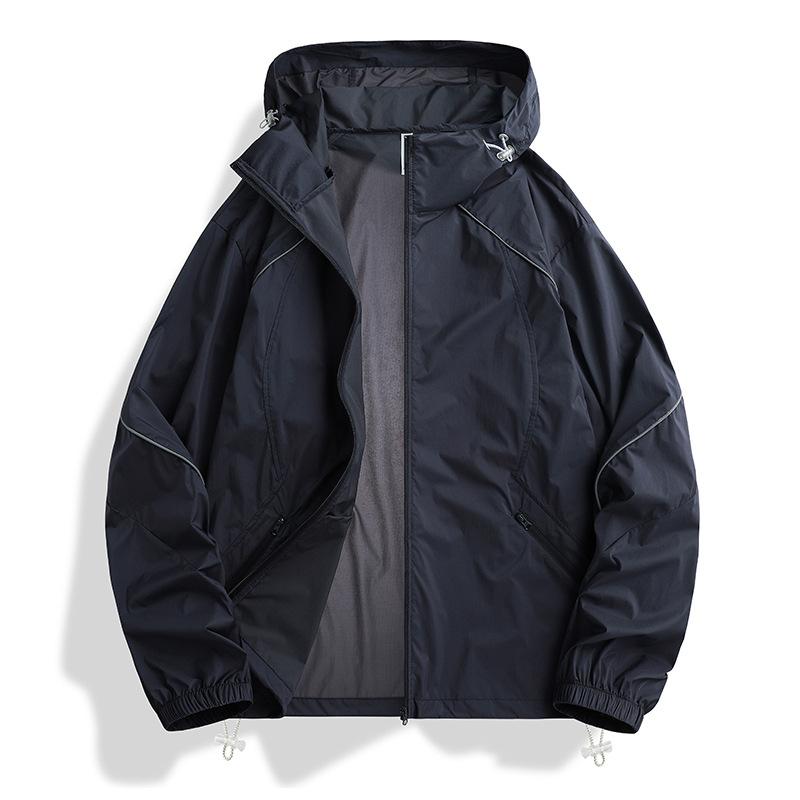 Ice silk sunscreen clothing women's summer outdoor UV protection fishing sunscreen jacket trendy brand UPF10 + men's sunscreen clothing
