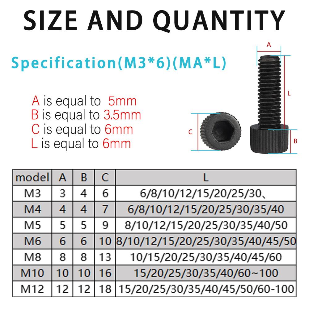 Нейлоновый шестигранный винт с внутренним шестигранником с метрической резьбой Пластиковый шестигранный болт Черный Белый M3 M4 M5