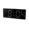 Alarm Clock for Bedroom,LED Big Display Battery Operated Basic Digital Clock with Temperature Date Display