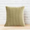 Throw Pillowcase Soft Plush Striped Pure Color Square Shape Bedroom Living Room Sofa Decoration Pillowcase Pillow Cover