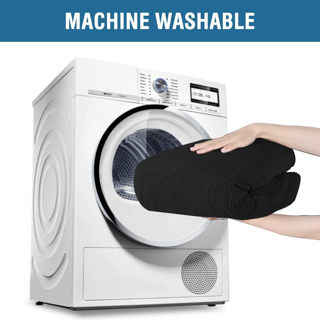 Суперэластичный чехол для кресла с откидной спинкой. Противоскользящий чехол для дивана с откидной спинкой для стандартного большого кресла, мягкий и толстый. (черный)