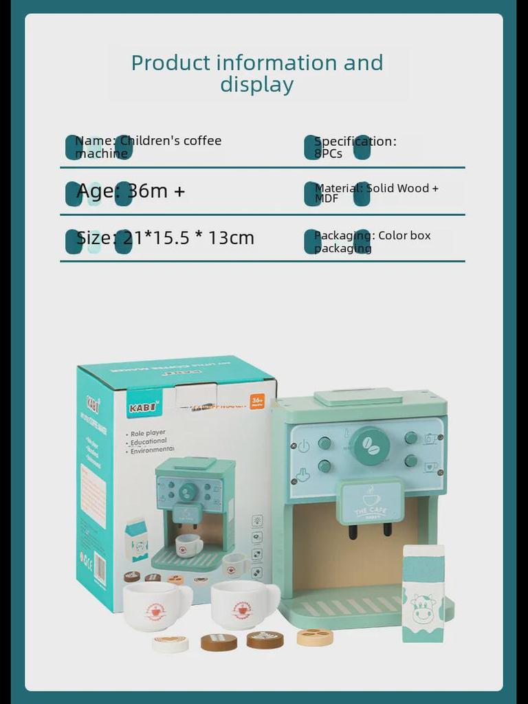 Кофемашина Playhouse и кухонные принадлежности Игрушка: Подарок на день рождения для девочек в виде кукольного домика