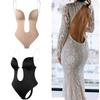 Women's Backless U-shaped Skin-tight Garment Body Shaping Clothes Seamless Body Shaping Clothes with Padded Bra