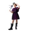 Хэллоуин Детский костюм Фиолетовое платье ведьмы Накидка Девочка-вампир Ведьма Сценический костюм