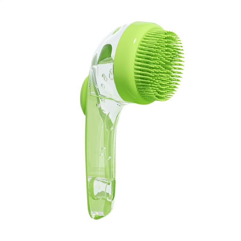 Мягкая силиконовая щетка для мытья собак с дозатором мыла, длинной ручкой, массажная щетка для шампуня для душа, для ежедневной чистки