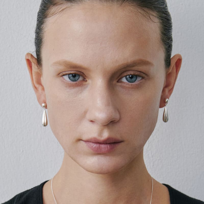 etrive Ripple Drop Earrings