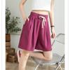 2022 Summer Fashion Korean Casual Shorts High Waist Wide Leg Women Simple Loose Harajuku Drawstring High Street Sweatshorts