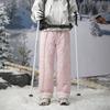 Зимние пуховые брюки мужские модные лыжные водонепроницаемые толстые флисовые теплые прямые хлопковые брюки женские повседневные утепленные брюки с защитой от холода