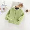 Детское пальто, флисовый топ на весну и осень для мальчиков и девочек, новый зимний утепленный флисовый свитшот