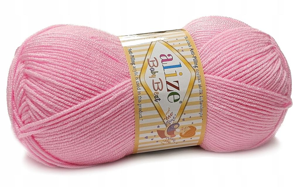 Alize baby best soft and delicate pink yarn 191