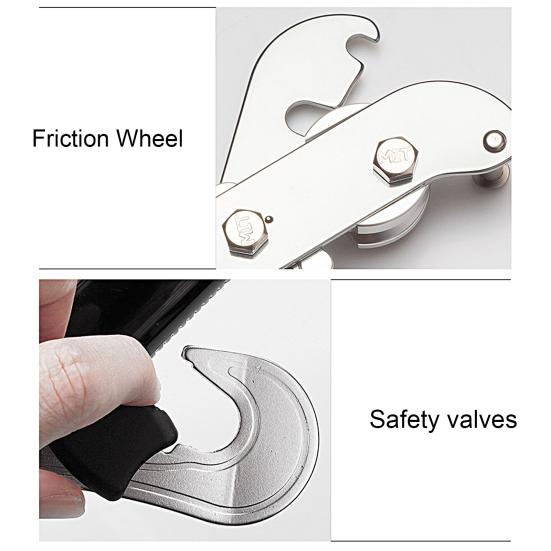 Rock Climbing Descender Portable Strong Load Bearing Wear-resistant Durable Stop Supplies