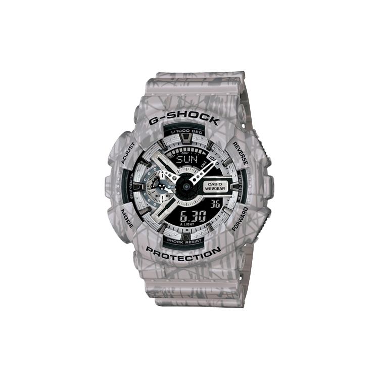 Casio Мужские часы с двойным дисплеем (жидкокристаллический/аналоговый) Серия Черные Часы GA-110SL-8 GA-110SL-8