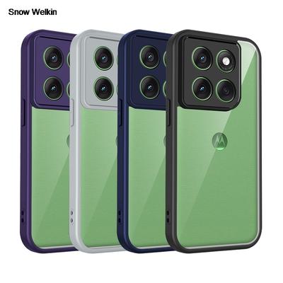 Прозрачный силиконовый чехол для Motorola Moto G86 G56 G96 G85 G75 G55 G35 G15 Power G05 Задняя панель из ПК Бампер из ТПУ Противоударный чехол для телефона