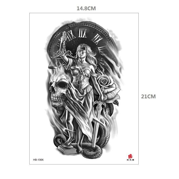 Наклейка с рисунком животного, тигр, лев, леопард, половина руки, рисунок Hb, набор для переноса воды, имитация наклейки