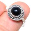 Natural Black Onex Gemstone Handmade 925 Solid Sterling Silver Ring Size 8 n0A41
