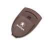 Car Suede Glasses Clip Sun Visor Sunglasses Clamp Holder For Skoda Octavia Superb Rapid Kodiaq Karoq Fabia Kamiq Enyaq Citigo RS