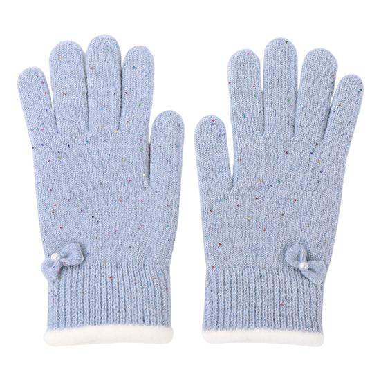 Женские зимние перчатки Теплые перчатки с сенсорным экраном С пайетками в виде бабочки Вязаные Утепленные