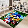 Sonic Adventure Friendship Carpet For Playroom Bedroom Living Room Sofa Home Decorkids Game Area Rug Nonslip Floor Mat