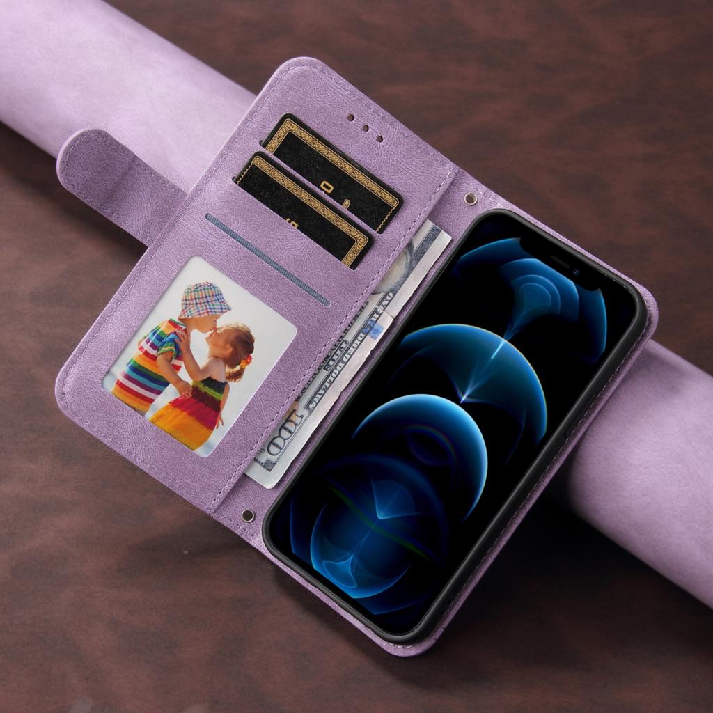 For TECNO Spark 40C Leather Wallet Cases Skin Touch Phone Cover Stand with Strap