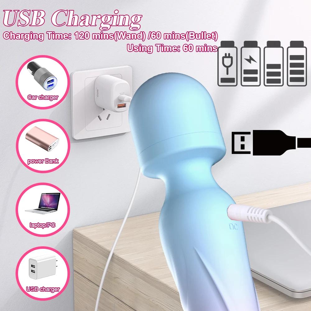 3 В 1 Режим Дилдо Вибратор AV Секс-машина Волшебная палочка Стимулятор клитора точки G Женский вагинальный массажер Женский секс-игрушка для взрослых 18+