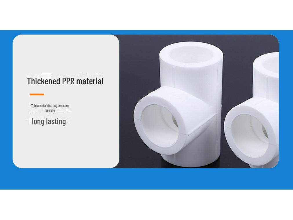 Фитинги из полированного ППР: соединения с внешней/внутренней резьбой, прямые тройники (резьбовой/безрезьбовой), резьбовые колена.